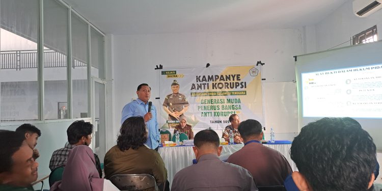 Kampaye Anti Korupsi Kejaksaan Tinggi Sultra Di STMIK Catur Sakti Kendari