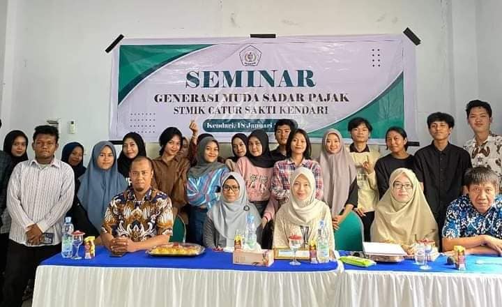 SEMINAR PEMUDA SADAR PAJAK diselenggarakan oleh Jurusan Akuntansi Komputer (D3) STMIK CATUR SAKTI KE